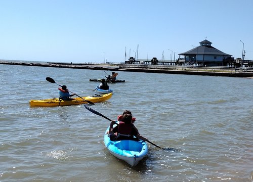 kayakers