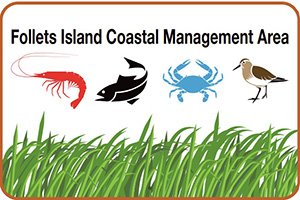 Follets Island CMA sign