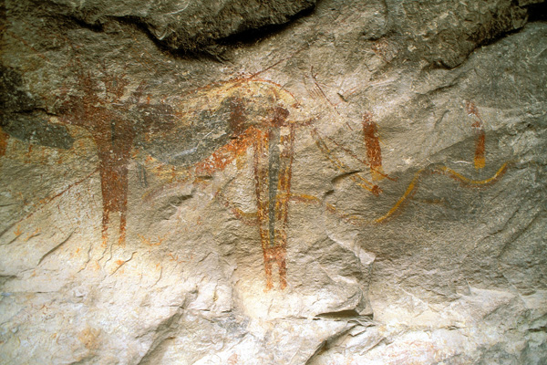 Rock art at the Fate Bell Shelter