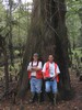 Neches River Mitigation Site - TPWD's Duane German and Danny Allen in Front of Giant Cypress