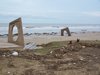 Galveston Island State Park Damaged Shade Shelters