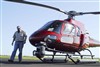 Pilot Todd Degidio Inspects Astar B3 Helicopter With Cineflex V-14 Video Stabilizer on Front