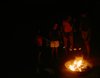 Family Around the Campfire at Goliad State Historic Site