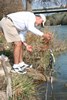 Angler Holding Up Trout on Stringer, Blanco State Park