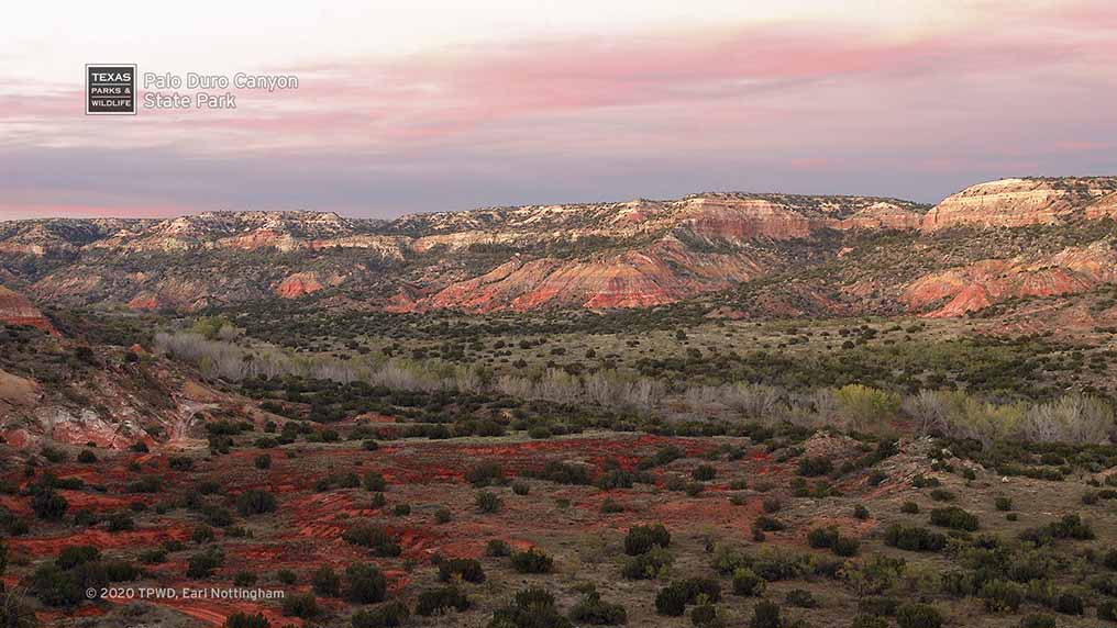 Landscape at Palo Duro Canyon State Park