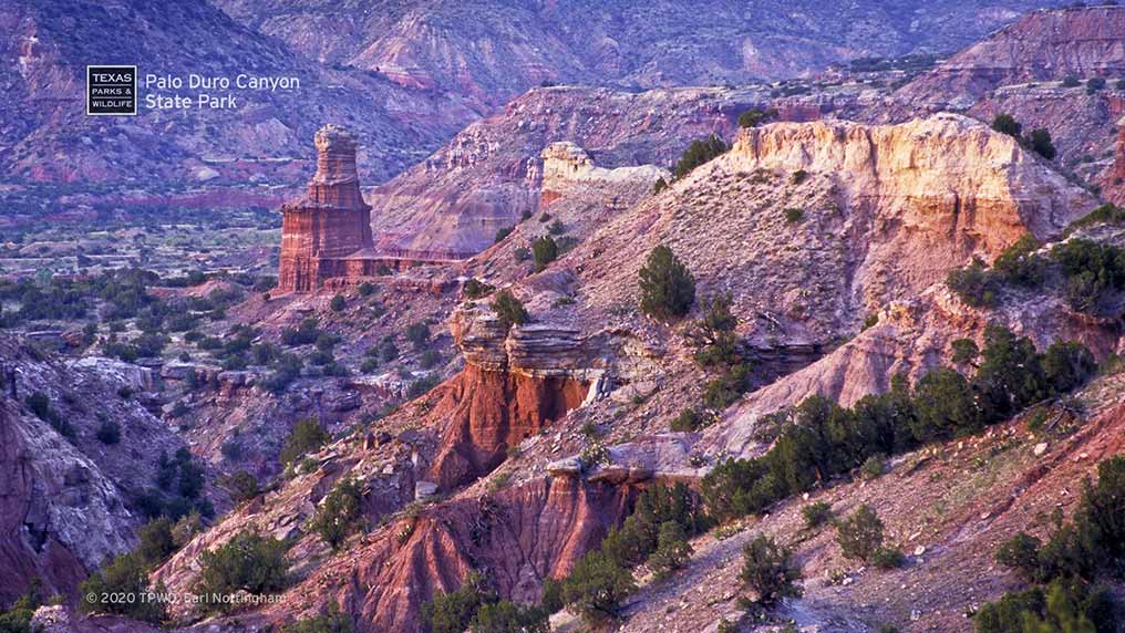 Landscape and Lighthouse at Palo Duro Canyon State Park