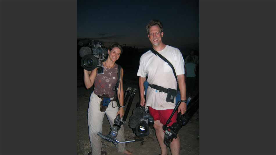 Karen Loke and Bruce Biermann travelled to Mexico to document the release of juvenile Kemp's Ridley Sea Turtles.