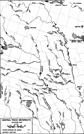 Map of Blanco River.