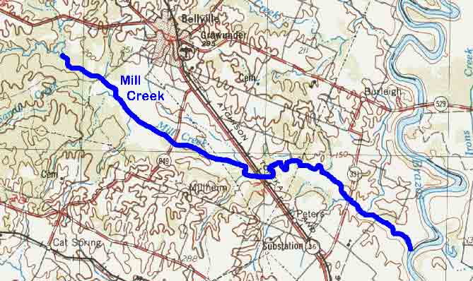 Map Location of Mill Creek