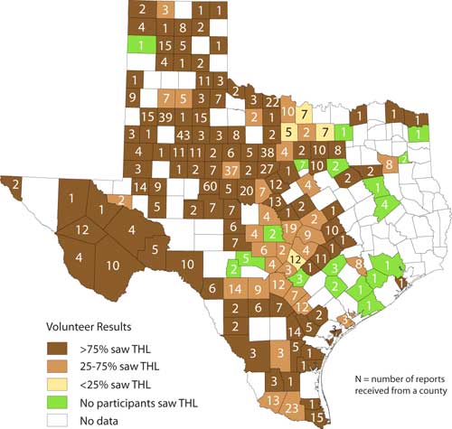 TPWD Texas Horned Lizard Watch 10Year Summary Report Results Prevalence