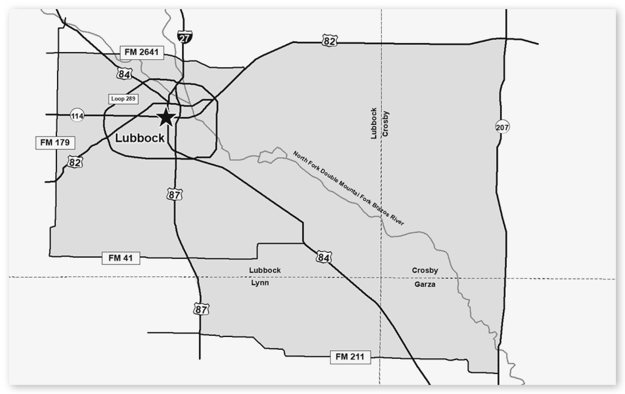 Mandatory CWD Sampling and Carcass Movement Restriction Zone in Lubbock County