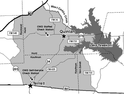 Hunt County CWD Zone Map