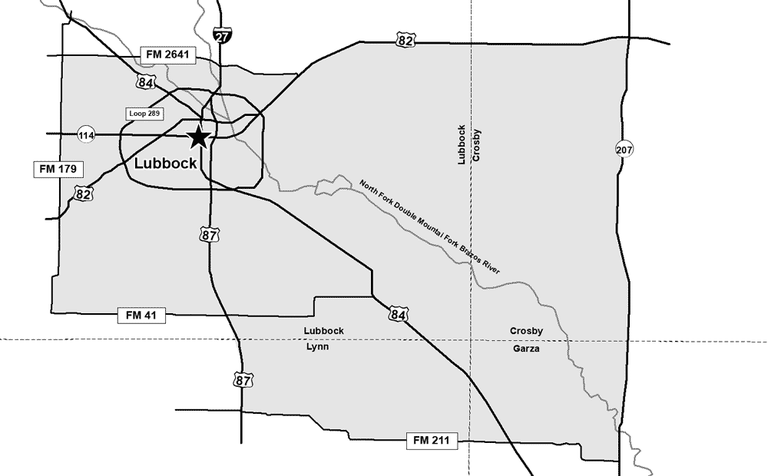 Mandatory CWD Sampling and Carcass Movement Restriction Zone in Lubbock County