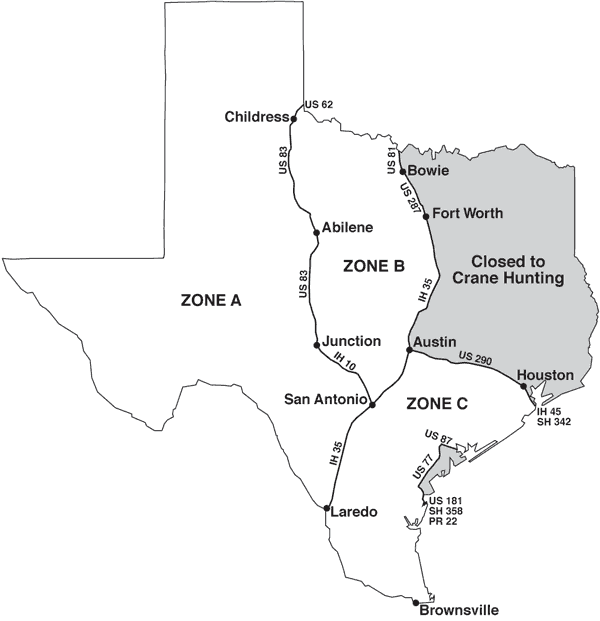 Sandhill Crane Hunting Zones