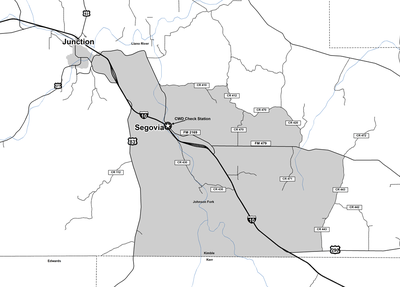 Kimble County CWD Zone Map 2020