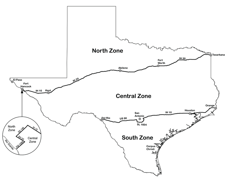 Dove Hunting Zone Map — Texas Parks & Wildlife Department
