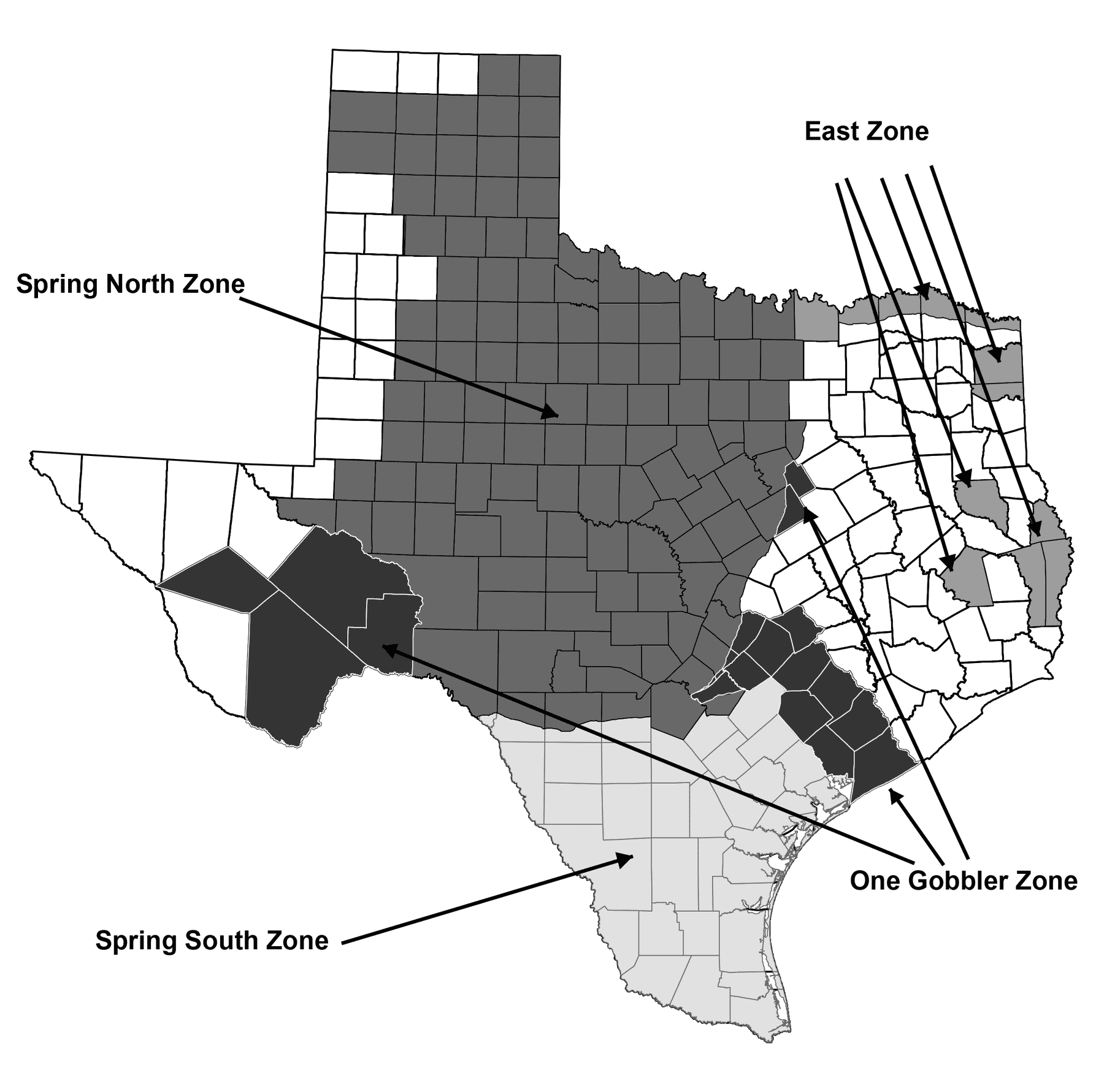 Turkey Hunting Map Spring Zone