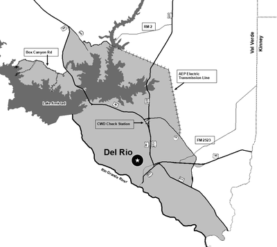 Val Verde CWD Zones Map 2020
