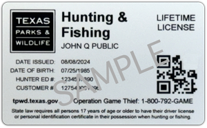 back of lifetime license card showing holders name and customer number