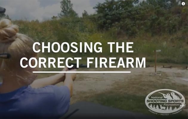 A beginner learning about the different types of firearms.