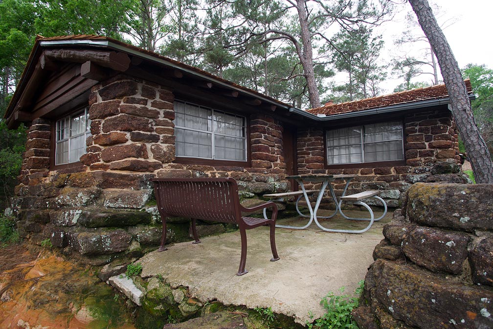 Bastrop State Park Cabin #1 exterior view.