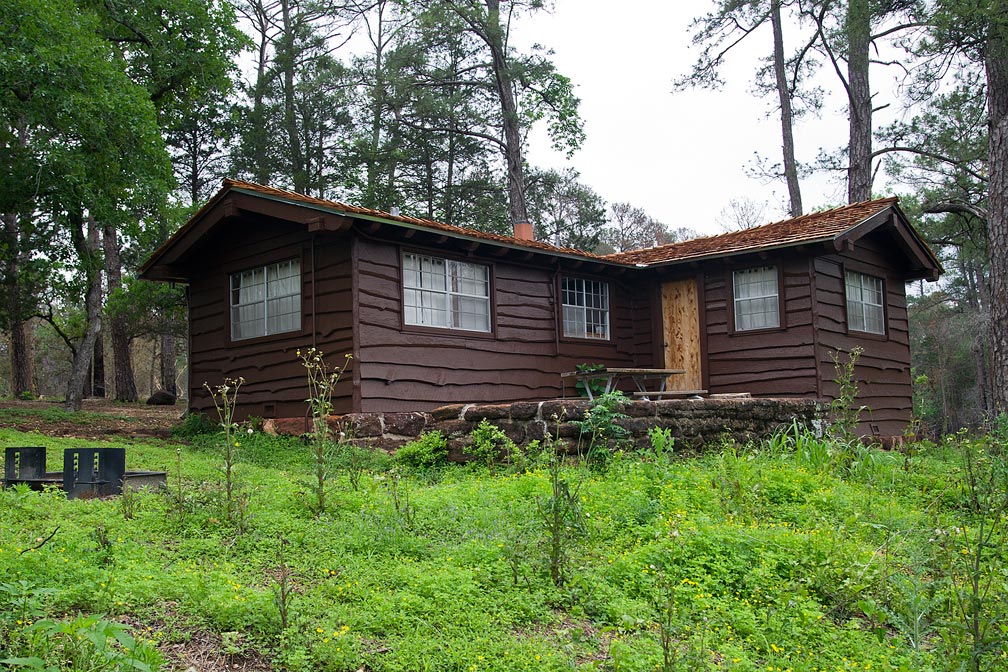 Bastrop State Park Cabin #11 exterior view.
