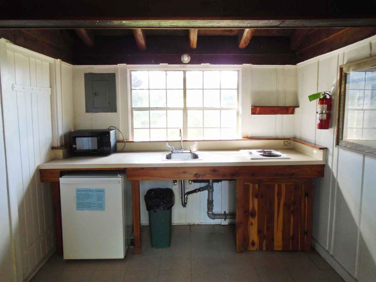 The kitchen in Cabin 11.