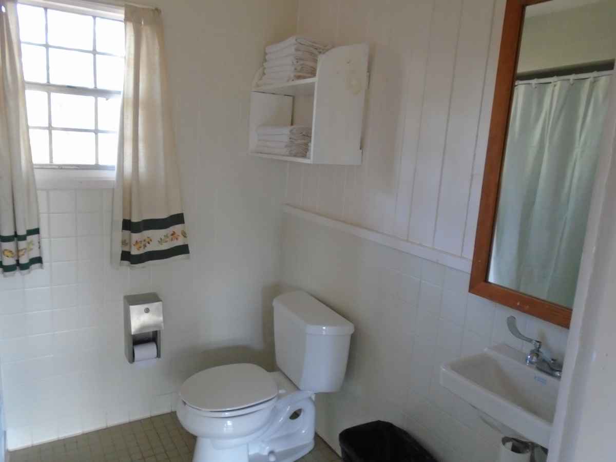 Bathroom 1 in Cabin 12.