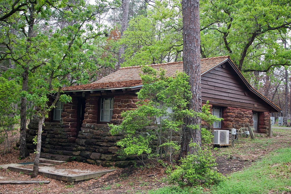 Bastrop State Park Cabin #3 exterior view.