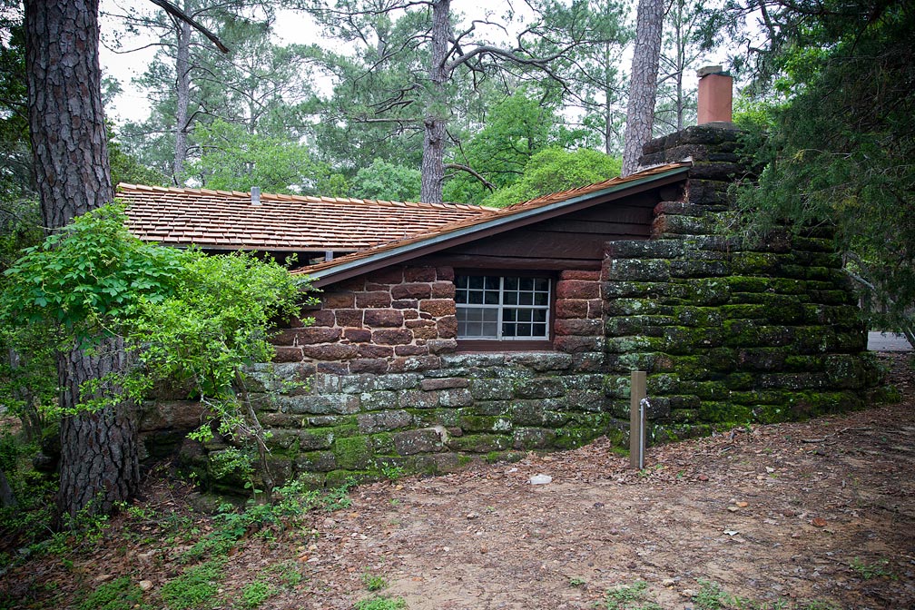 Bastrop State Park Cabin #4 exterior view.