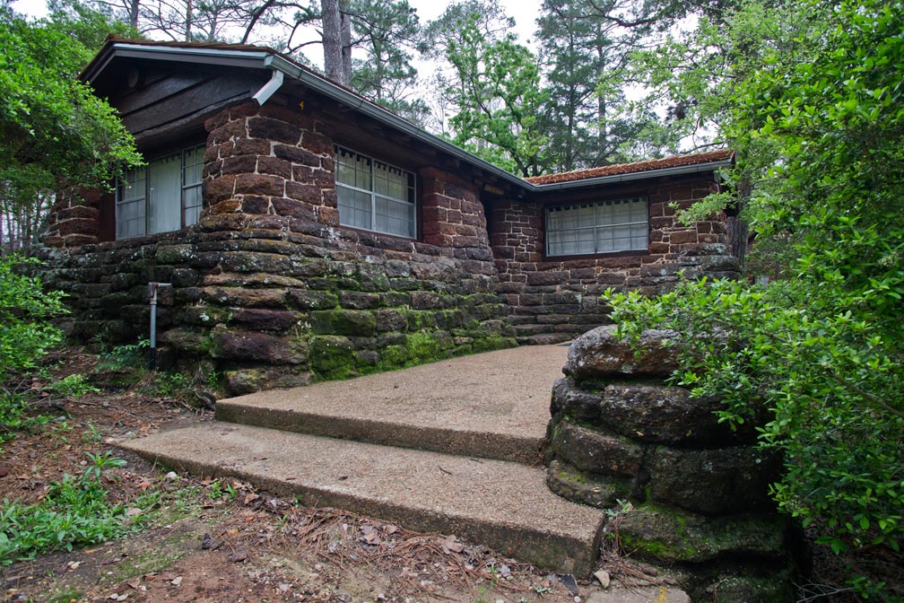 Bastrop State Park Cabin #4 exterior view.