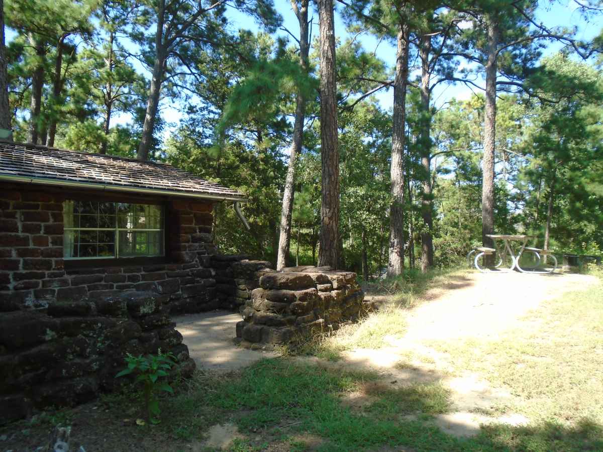 A view of the back of Cabin 5.