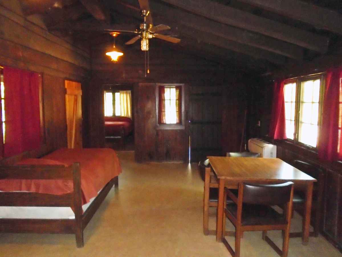 Another view of the living area in Cabin 6.