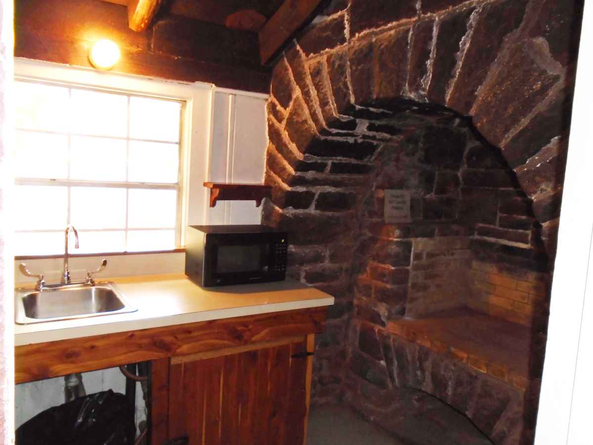Another view of the kitchen in Cabin 7.