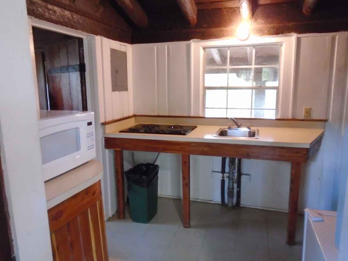 The kitchen in Cabin 9.  