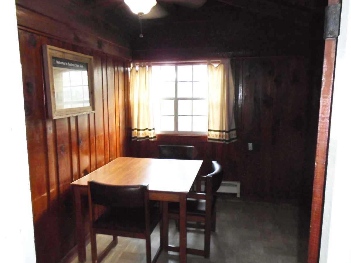 The dining room in Cabin 9. 