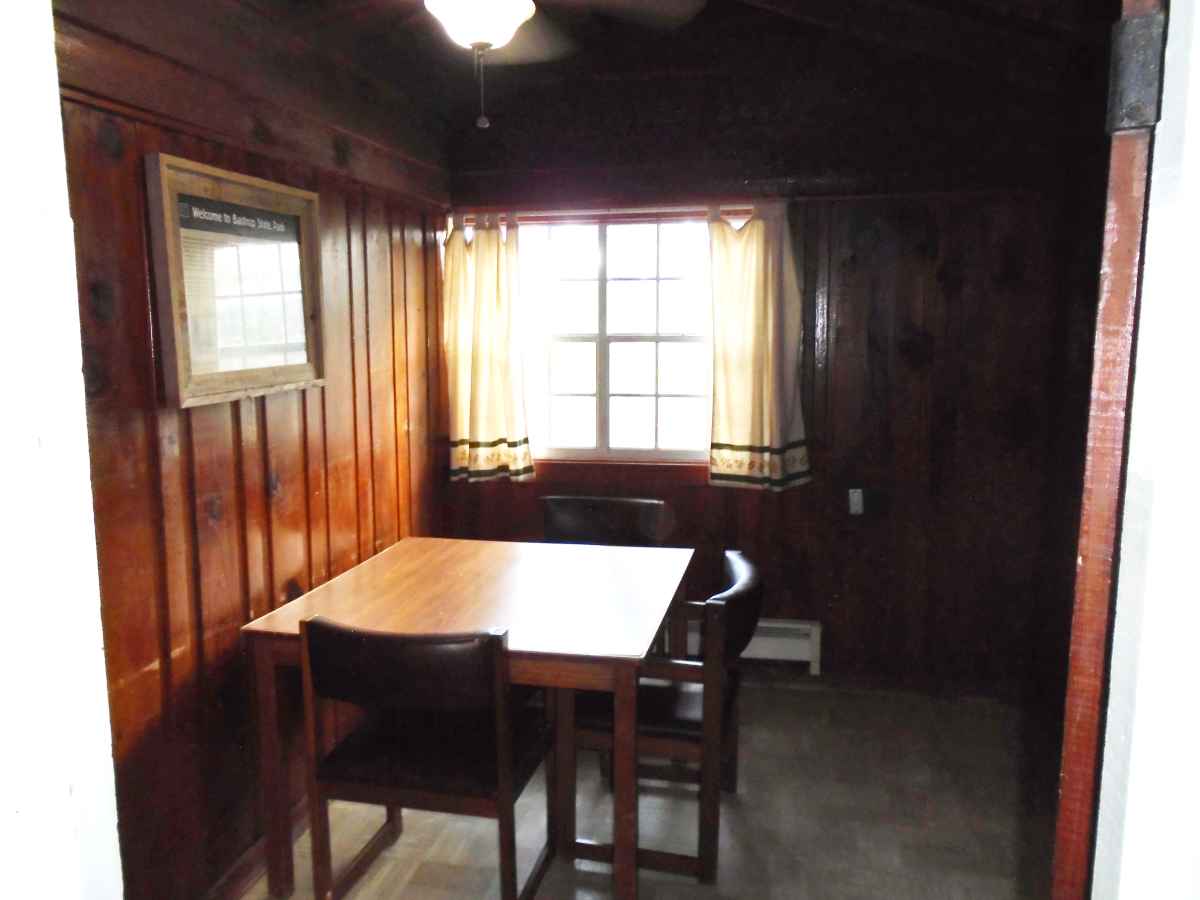 The dining room in Cabin 9. 