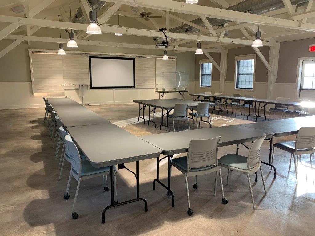 Main room of Group Hall.