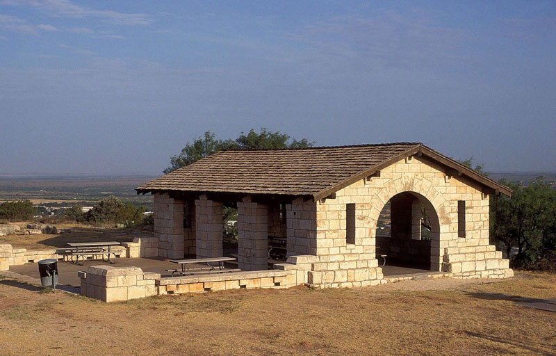 The Group Pavilion on top of the hill is a great place for a gathering.