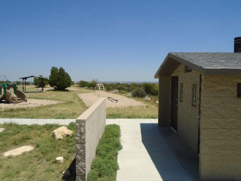 The restrooms in the Pavilion area.