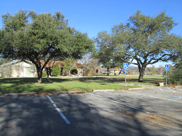 The parking area for the Pavilion.