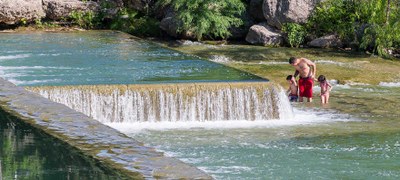 Family Swimming at Blanco SP 