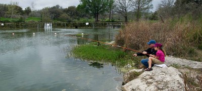 Fishing in the Blanco River