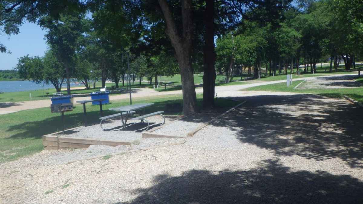 Campsite #13 is the only pull-through site. 