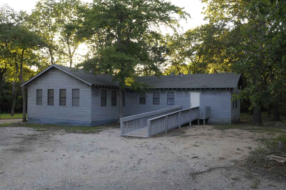 Outside the backside of the Dining Hall.