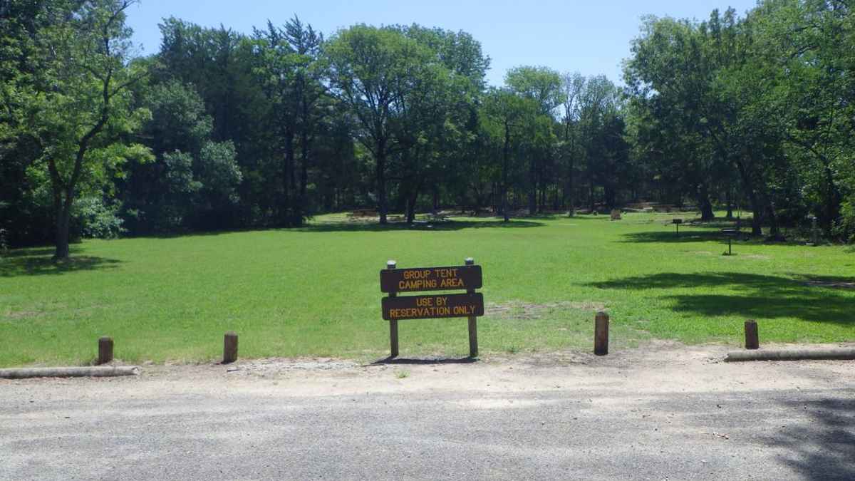 The entrance to the Group Camping Area.