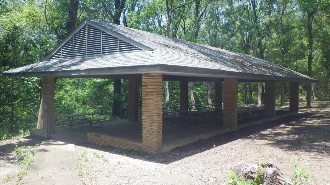 The back side of the Pavilion. 