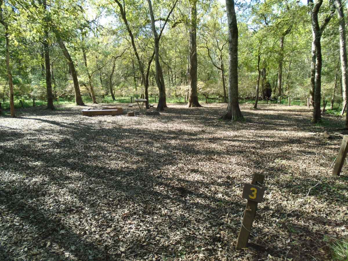 The 16-person capacity Youth Group Camping Area. 