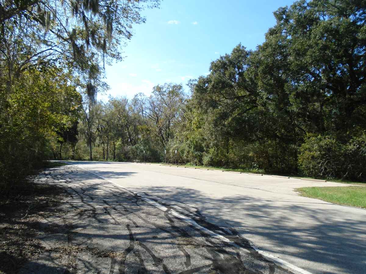 Parking area for the two 32-person capacity Youth Group Camping Areas. 