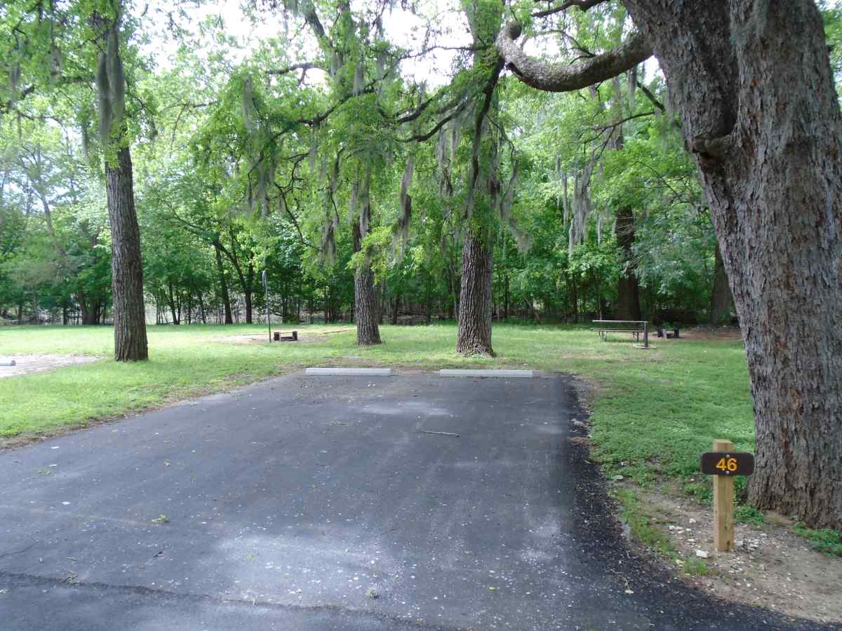 Campsite 46 in the Lakeview Camping Area.